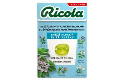 RICOLA FRESH ALPSKY WITHOUT SUGAR 40G